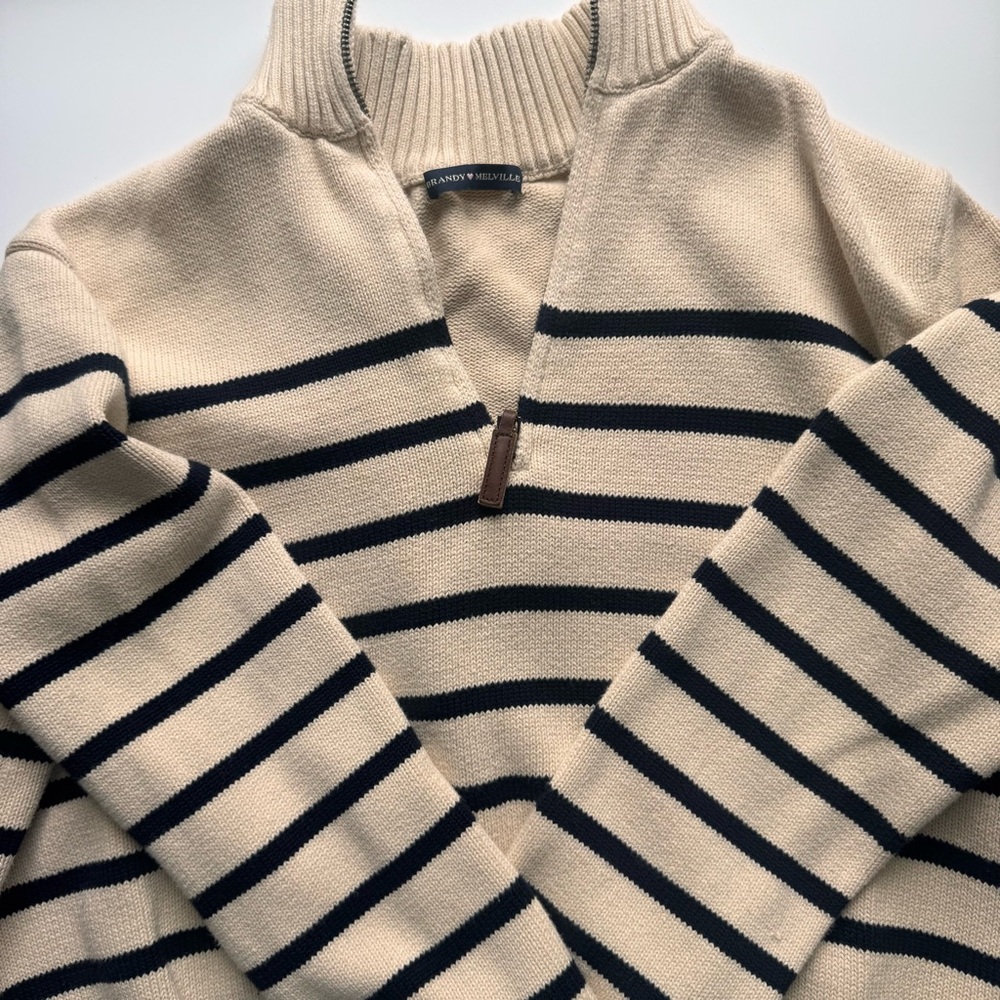 Stripped sweater Brandy